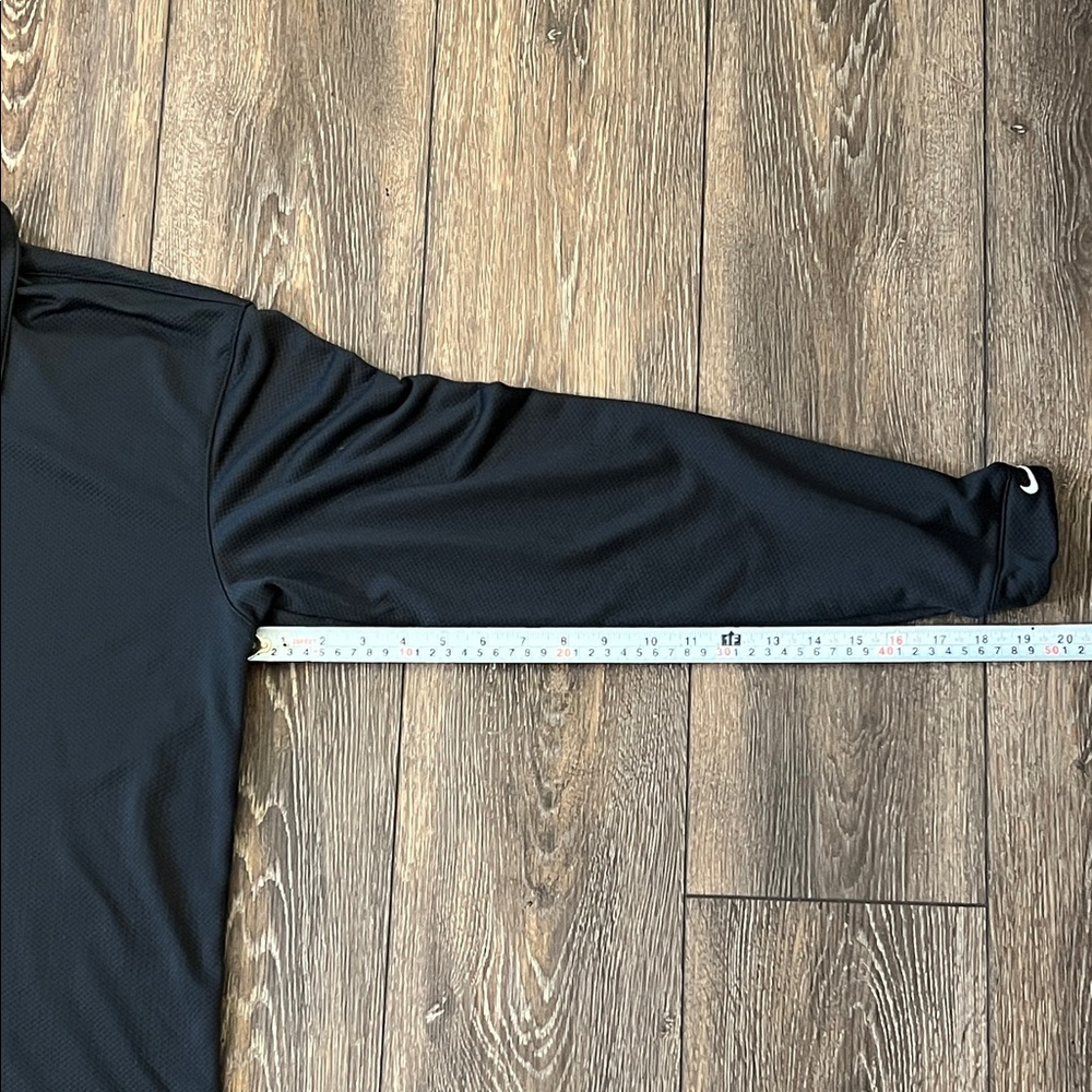 Nike Sphere Dry Golf Men's XL Black Long Sleeve Polo Shirt - Picture 13 of 14